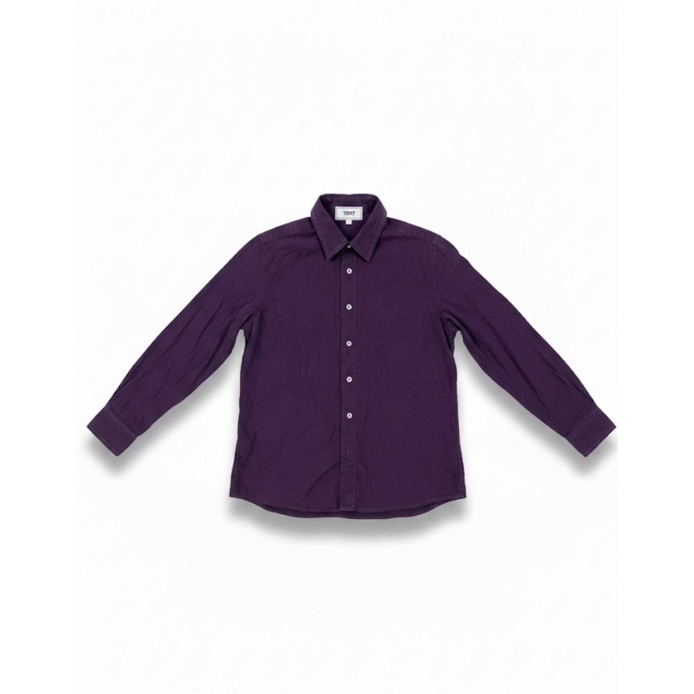 Yony Mens Button-Up Shirt Purple Size Small 100%Cotton LongSleeve Comfy USA Made